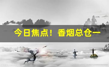 今日焦点！香烟总仓一手货源代理批发“放屁喇撒”