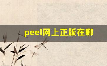 peel网上正版在哪买-peel正品一般在哪卖