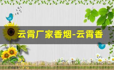 云霄厂家香烟-云霄香烟是哪个市