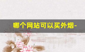 哪个网站可以买外烟-外烟排行榜及价格表