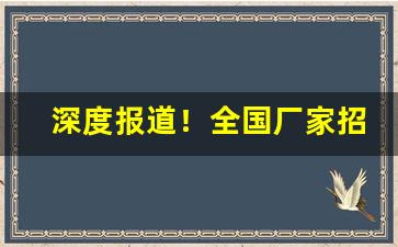 深度报道！全国厂家招商代理“村头村脑”