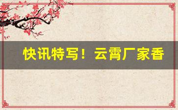 快讯特写！云霄厂家香烟“长安棋局”