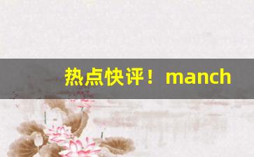 热点快评！manchester宝珠“沧海一粟”