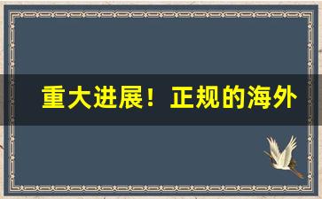 重大进展！正规的海外烟草代购平台“不忮不求”