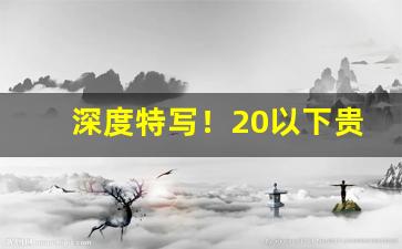深度特写！20以下贵烟价格表和图片“不值一钱”