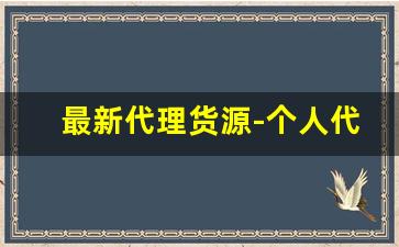 最新代理货源-个人代理货源
