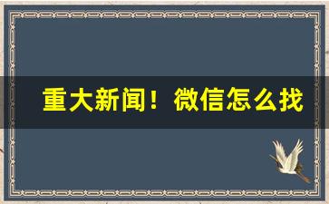 重大新闻！微信怎么找代理厂家“发名成业”