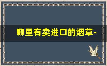 哪里有卖进口的烟草-中国烟草有实体店吗