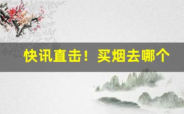 快讯直击！买烟去哪个店买比较好“鼎镬如饴”