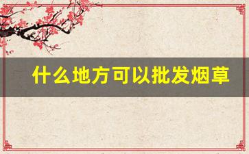 什么地方可以批发烟草-国内烟草在哪里有卖