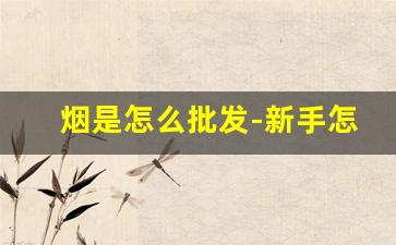 烟是怎么批发-新手怎样开批发部