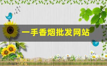 一手香烟批发网站