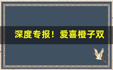 深度专报！爱喜橙子双爆28贵不贵“超世絶伦”