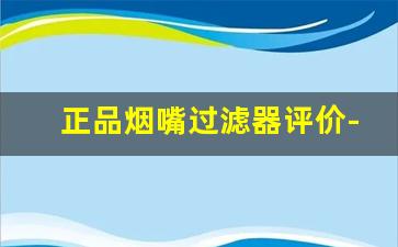 正品烟嘴过滤器评价-正品烟嘴过滤器哪个牌子好