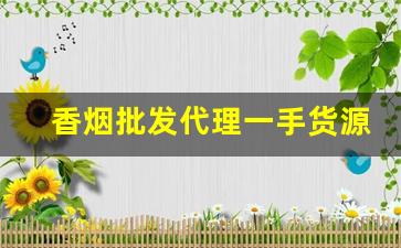 香烟批发代理一手货源解析-烟批发是怎么赚钱