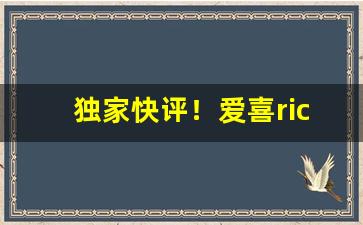 独家快评！爱喜richflavor是什么味“北面称臣”