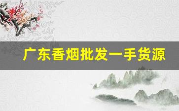 广东香烟批发一手货源网-广东烟买卖