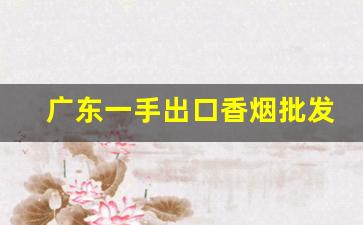 广东一手出口香烟批发-广东烟店专营烟批发