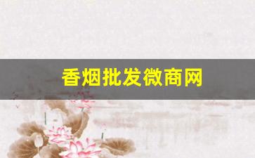 香烟批发微商网