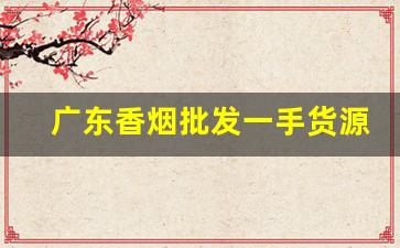 广东香烟批发一手货源微信-深圳烟批发供应商