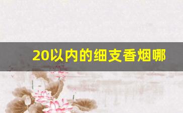 20以内的细支香烟哪些好抽-20以内的细支香烟哪种口感好