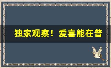 独家观察！爱喜能在普通小店买到吗“报效万一”