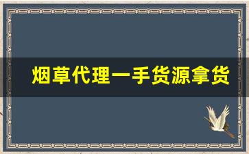 烟草代理一手货源拿货网站