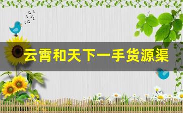 云霄和天下一手货源渠道-云霄一手货源价目表