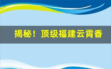 揭秘！顶级福建云霄香烟货源渠道“威风凛凛”