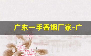 广东一手香烟厂家-广东卷烟香烟供货商