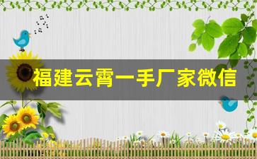 福建云霄一手厂家微信-云霄县合作生意伙伴信息